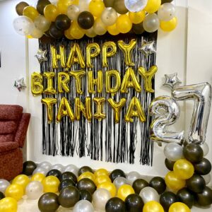 Black & Gold Birthday Decoration