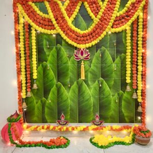 Traditional Banana Flex & Artificial Garland Decoration